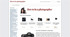 Desktop Screenshot of howtobeaphotographer.org